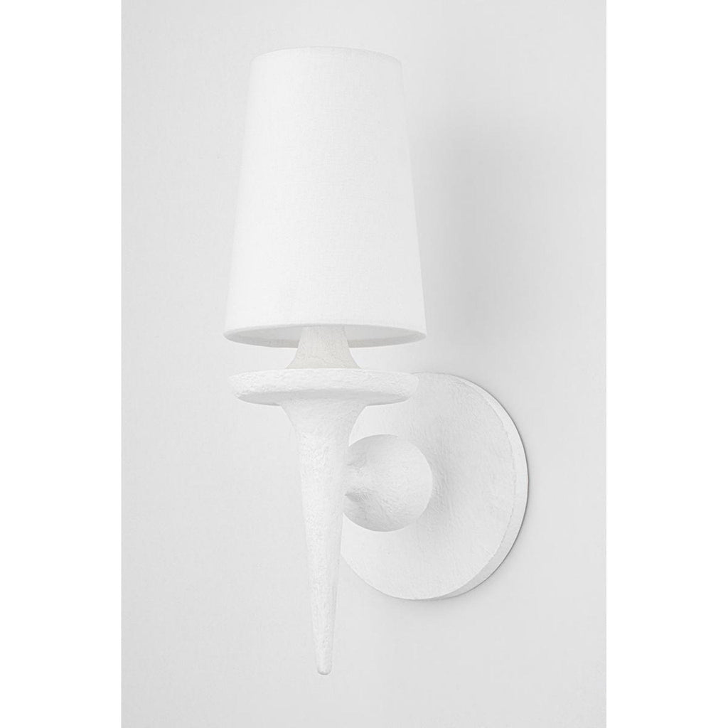 Torch 8-Light Chandelier in White Plaster 48L x 48W x 30.5H