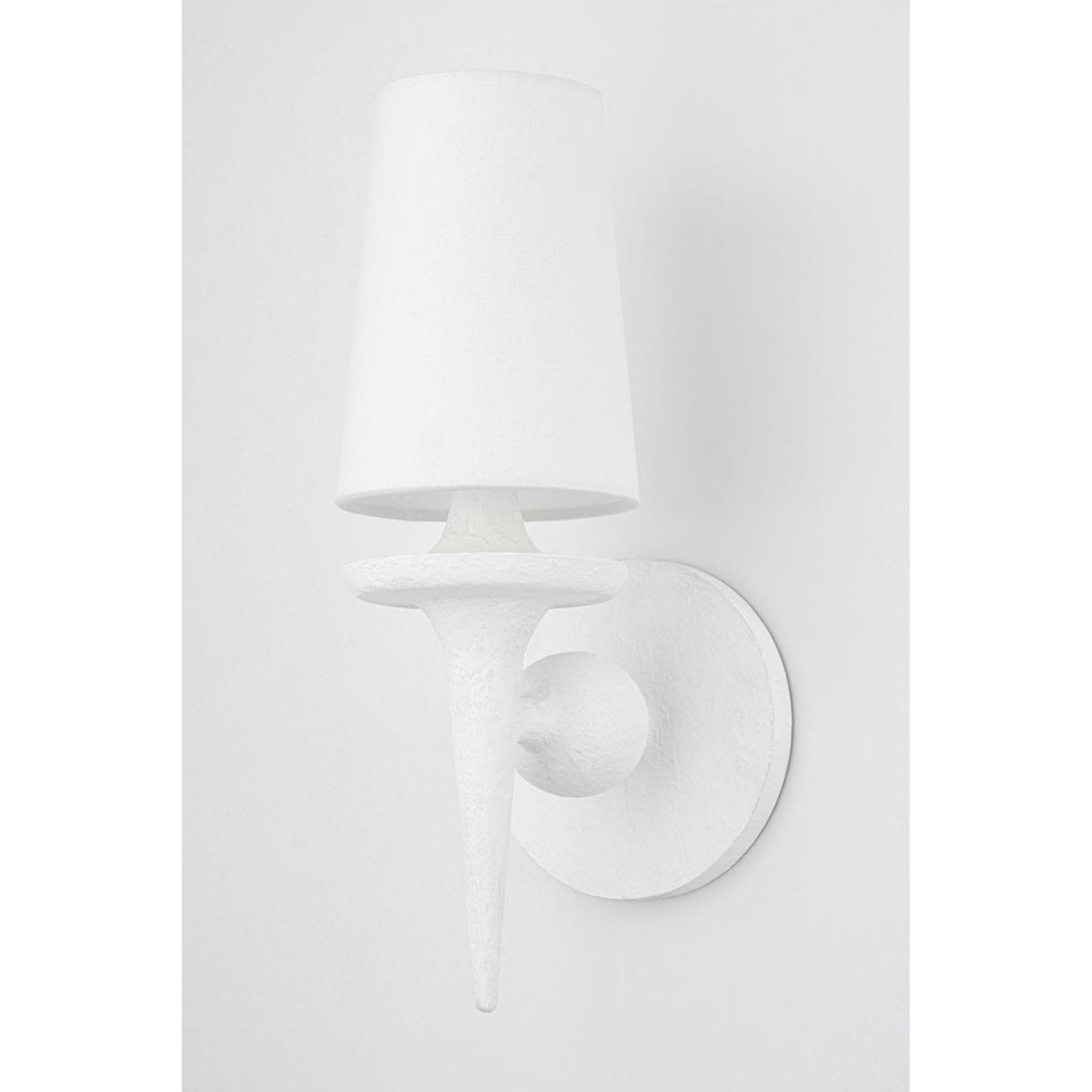 Torch 8-Light Chandelier in White Plaster 48L x 48W x 30.5H