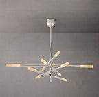 Rousseau 10-Light Mobile Etched Rod Chandelier