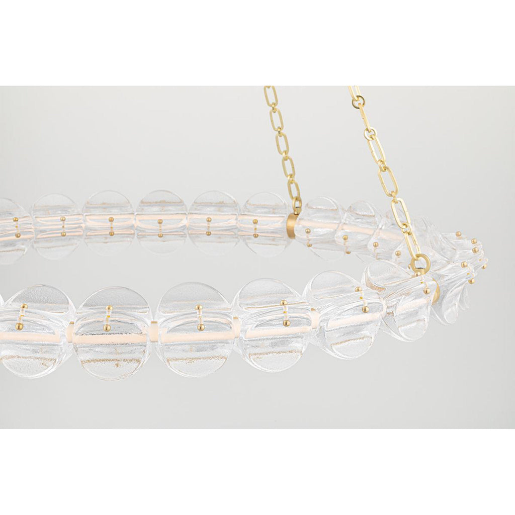 Lindley 1-Light Chandelier in Polished Nickel 40L x 40W x 4.625H