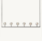 Boule De Cristal Clear Glass Linear Chandelier 60"