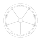 Durham 10-Light Chandelier in Aged Old Bronze 42L x 42W x 14.5H