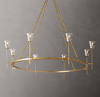 Torche De Verre Round Chandelier 58"