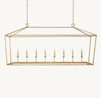 19th C. English Openwork Rectangular Chandelier 72"
