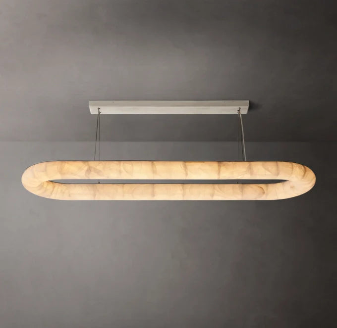 Rivage Lisse Oval Chandelier 74"