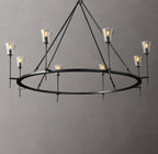 Torche De Verre Round Chandelier 58"