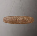 Crystal Halo Smoke Round LED Chandelier 41"