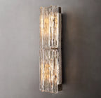 Lattice Clear Glass Sconce 30"