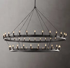 Camino Vintage Candelabra Two-Tier Chandelier 63"