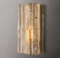 Lattice Smoke Glass Sconce 15"