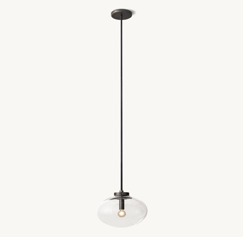 Cabrette Clear Glass Pendant