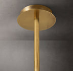 Glass Globe Mobile Three-Arm Chandelier 46"