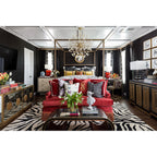 Dunkirk 10-Light Chandelier in Aged Brass 30L x 30W x 29H