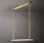Audubon Crystal Single Bar Linear Chandelier 60"