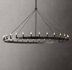 Camino Vintage Candelabra Round Chandelier 63"