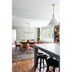 Classic No.1 8-Light Chandelier in Aged Brass by Mark D. Sikes 40L x 40W x 25.75H