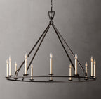 19th C. English Openwork Round Chandelier 50"