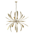 Dahlia Large Chandelier 10-Light in Modern Brass
