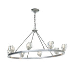 Gatsby 8-Light Chandelier 8-Light Crystal in Sterling