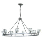 Gatsby 8-Light Chandelier 8-Light Crystal in Sterling