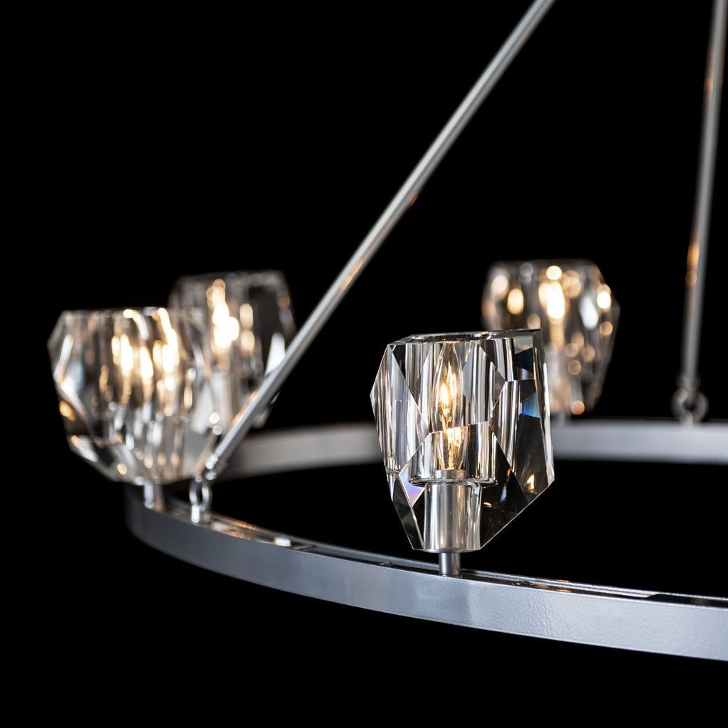 Gatsby 8-Light Chandelier 8-Light Crystal in Sterling