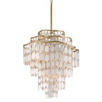 Dolce 12-Light Chandelier in Champagne Leaf 24L x 24W x 30.75H