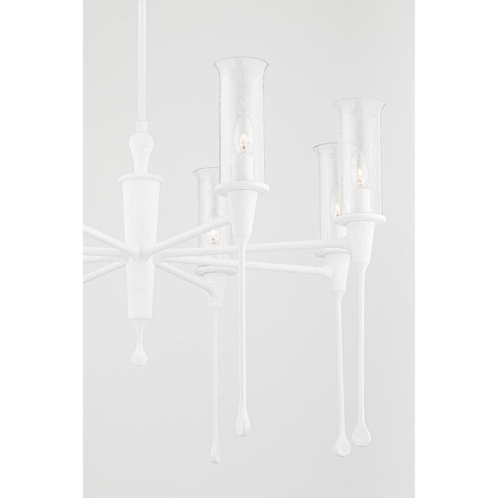 Chisel 8-Light Chandelier in Black Iron 31.75L x 31.75W x 20.25H