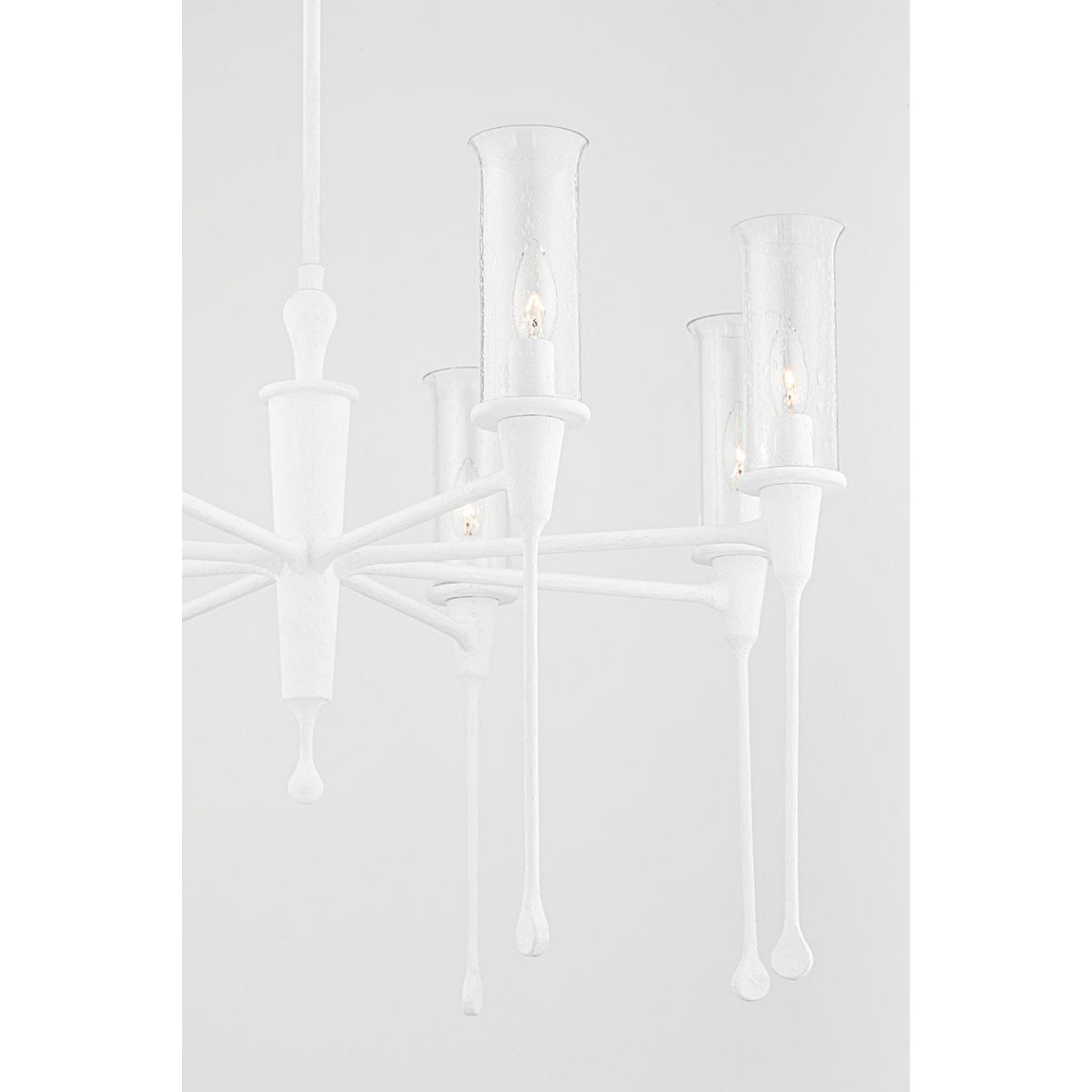 Chisel 8-Light Chandelier in Black Iron 31.75L x 31.75W x 20.25H