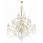 Traditional Crystal 45'' Hand Cut Crystal Polished Brass Chandelier Gold 45"W x 61"H x 45"D