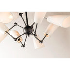 Buckingham 12-Light Chandelier in Aged Brass 54L x 54W x 23.5H