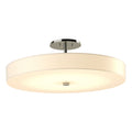 Disq Large LED Semi-Flush LED Spun Frost (SH) in Sterling