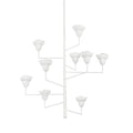 Alora 9-Light Chandelier in White Plaster 44L x 44W x 44.75H