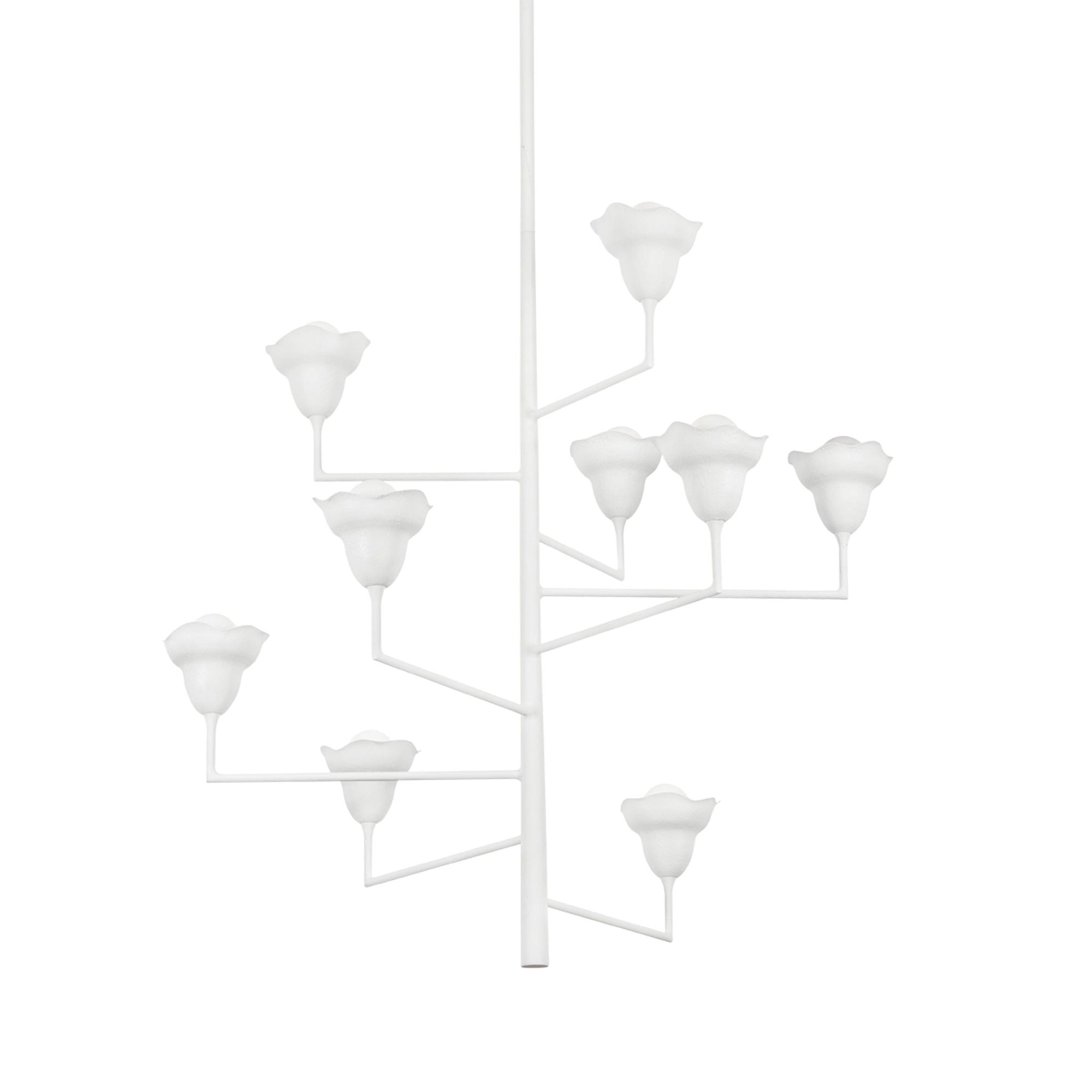 Alora 9-Light Chandelier in White Plaster 44L x 44W x 44.75H