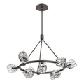 Gatsby 9-Light Ring Pendant 9-Light Crystal in Oil Rubbed Bronze