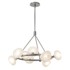Ume 9-Light Ring Pendant 9-Light Frosted Glass (FD) in Sterling