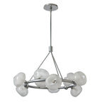 Ume 9-Light Ring Pendant 9-Light Frosted Glass (FD) in Sterling