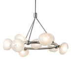 Ume 9-Light Ring Pendant 9-Light Frosted Glass (FD) in Sterling