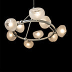 Ume 9-Light Ring Pendant 9-Light Frosted Glass (FD) in Sterling