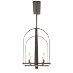 Triomphe 9-Light Linear Pendant 9-Light Frosted Glass (FD) in Dark Smoke