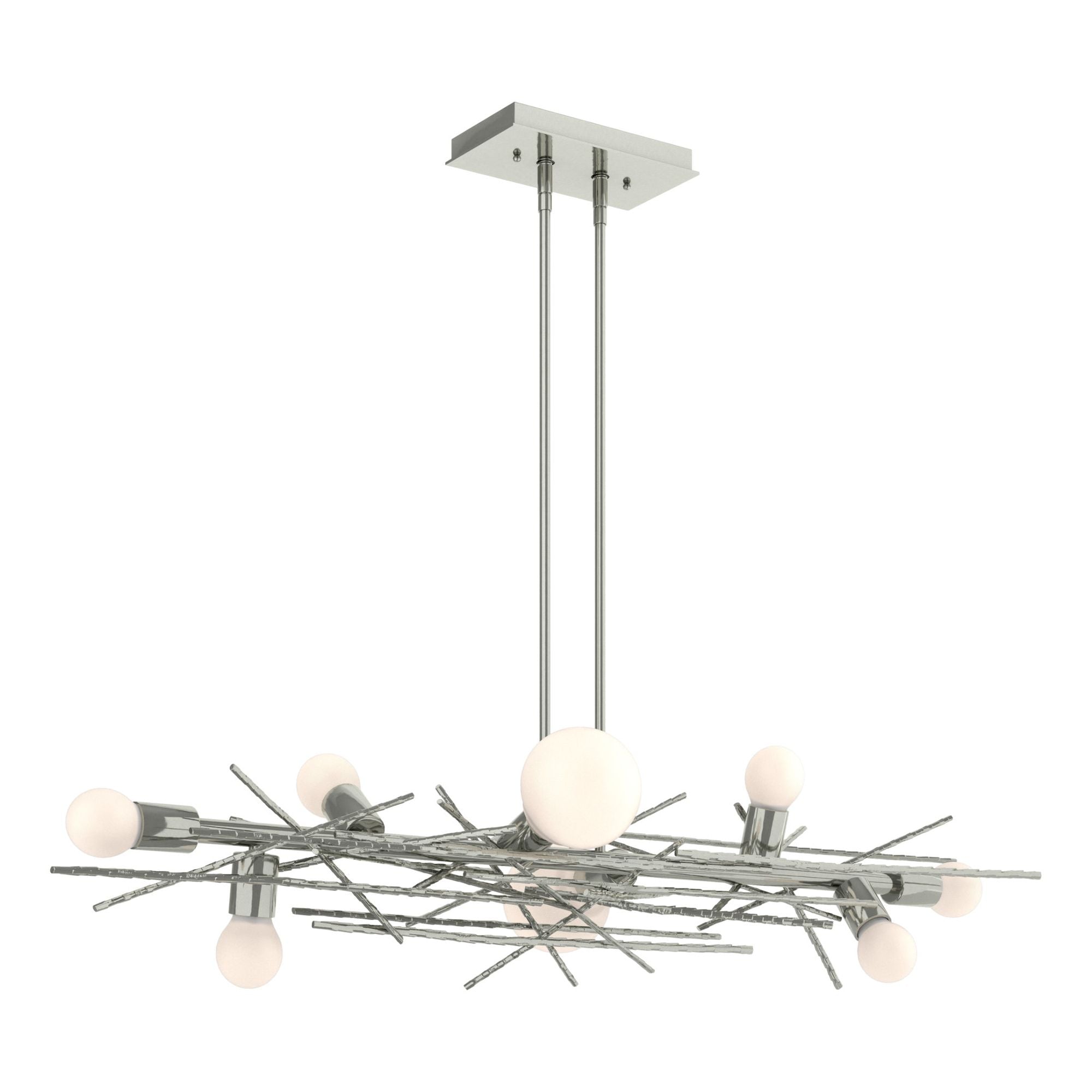 Brindille 8-Light Linear Pendant 8-Light in Sterling