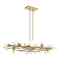 Brindille 8-Light Linear Pendant 8-Light in Modern Brass