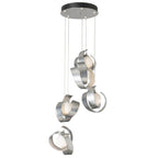 Riza 5-Light Pendant 5-Light Opal Glass (GG) in Sterling