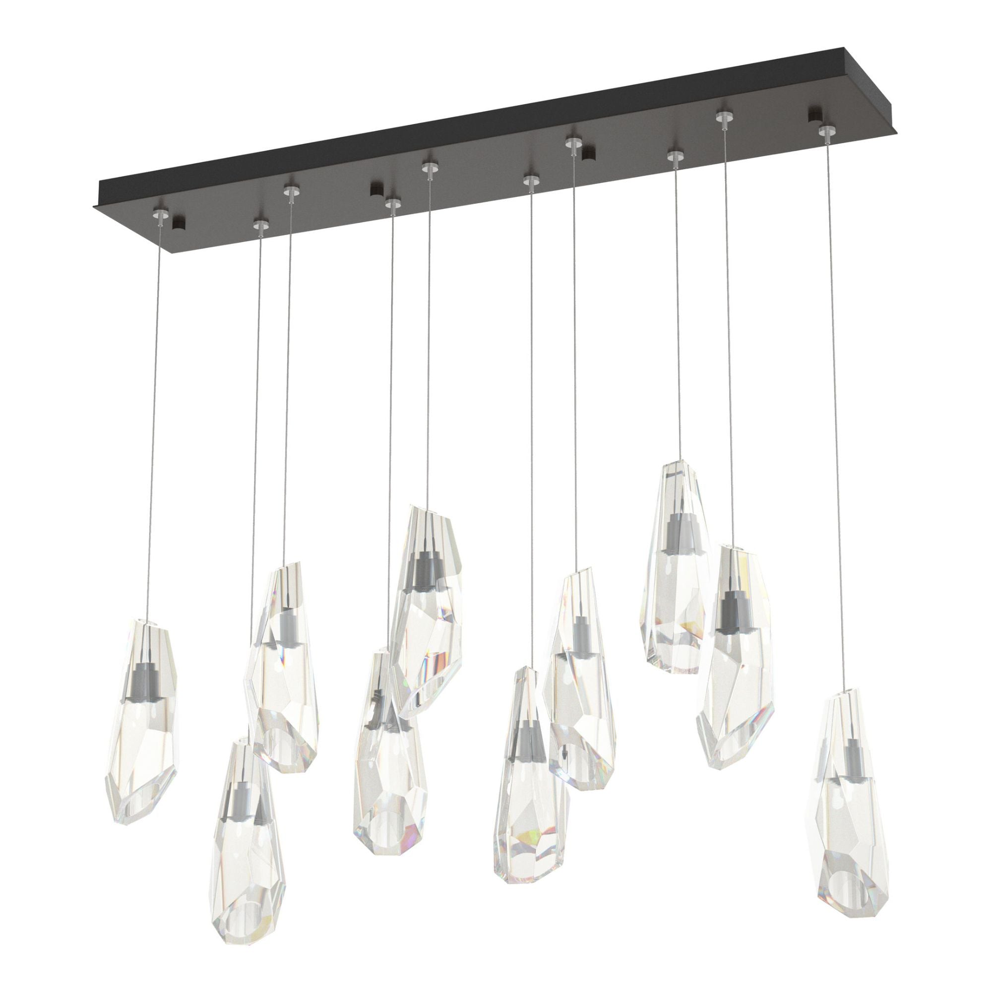 Luma 10-Light Large Crystal Pendant 10-Light Crystal in Oil Rubbed Bronze
