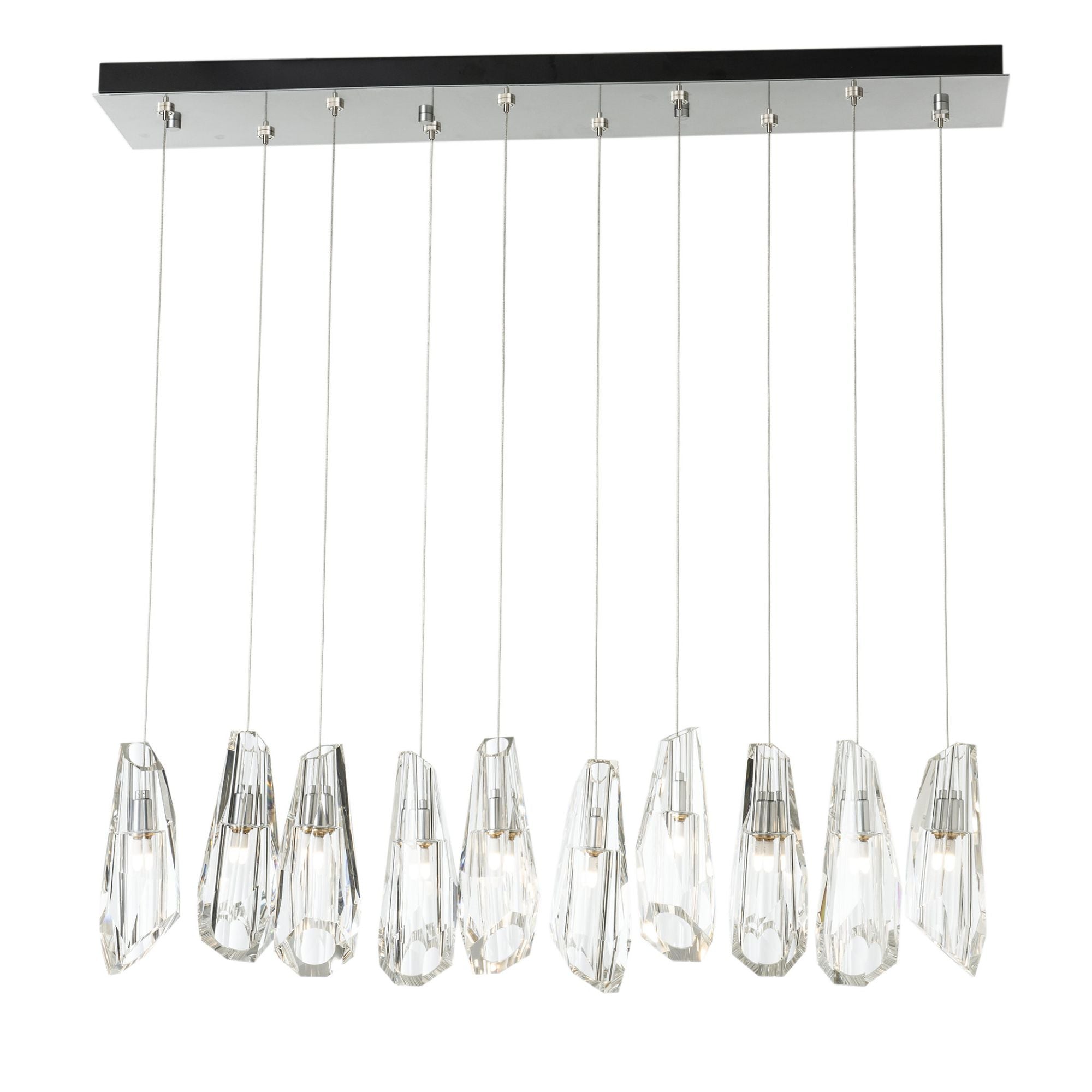 Luma 10-Light Large Crystal Pendant 10-Light Crystal in Sterling