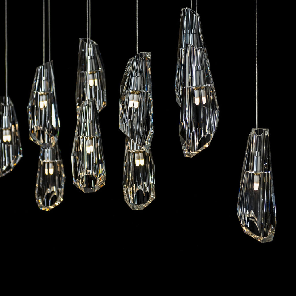 Luma 10-Light Large Crystal Pendant 10-Light Crystal in Sterling