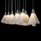 Mobius 10-Light Pendant 10-Light Spun Frost (SH) in Sterling