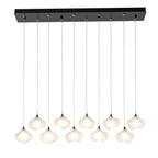 Ume 10-Light Pendant 10-Light Frosted Glass (FD) in Black