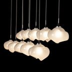 Ume 10-Light Pendant 10-Light Frosted Glass (FD) in Black