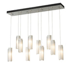 Exos Glass 10-Light Pendant 10-Light Opal Glass (GG) in Sterling