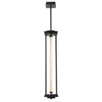 Athena 1-Light Large LED Lantern LED Clear Glass (ZM) in Oil Rubbed Bronze